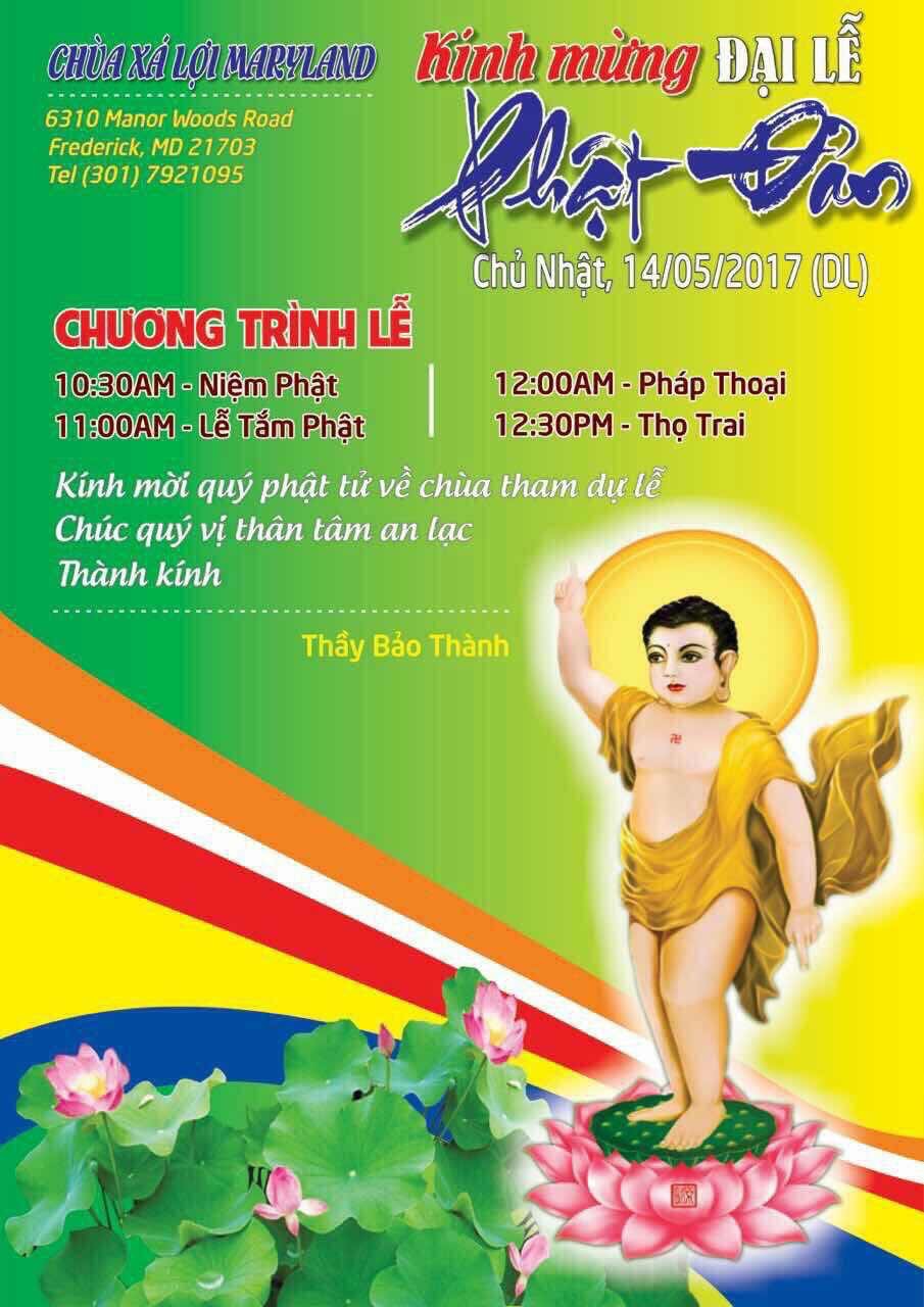 Kính Mừng Đại Lễ Phật Đản 2017